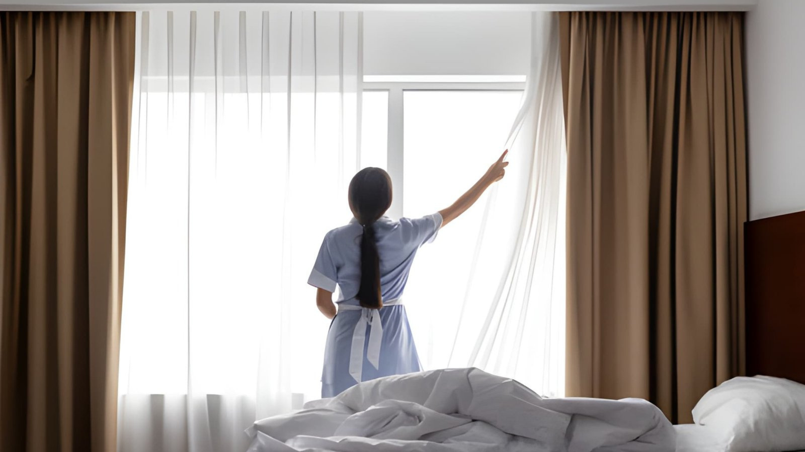 Maid cleaning home